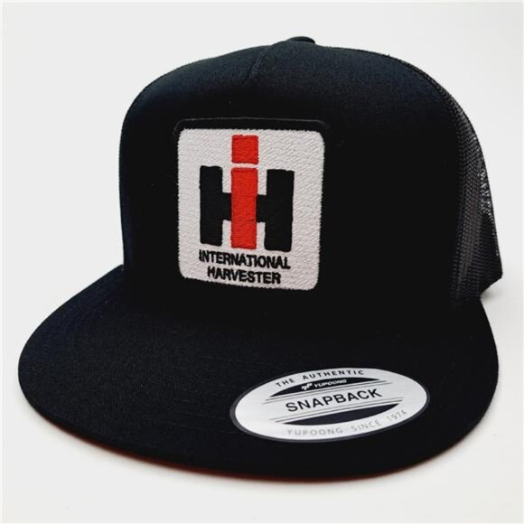 IH Agro International Harvester Farmer Flat Bill Mesh Hat Cap Embroidered Patch